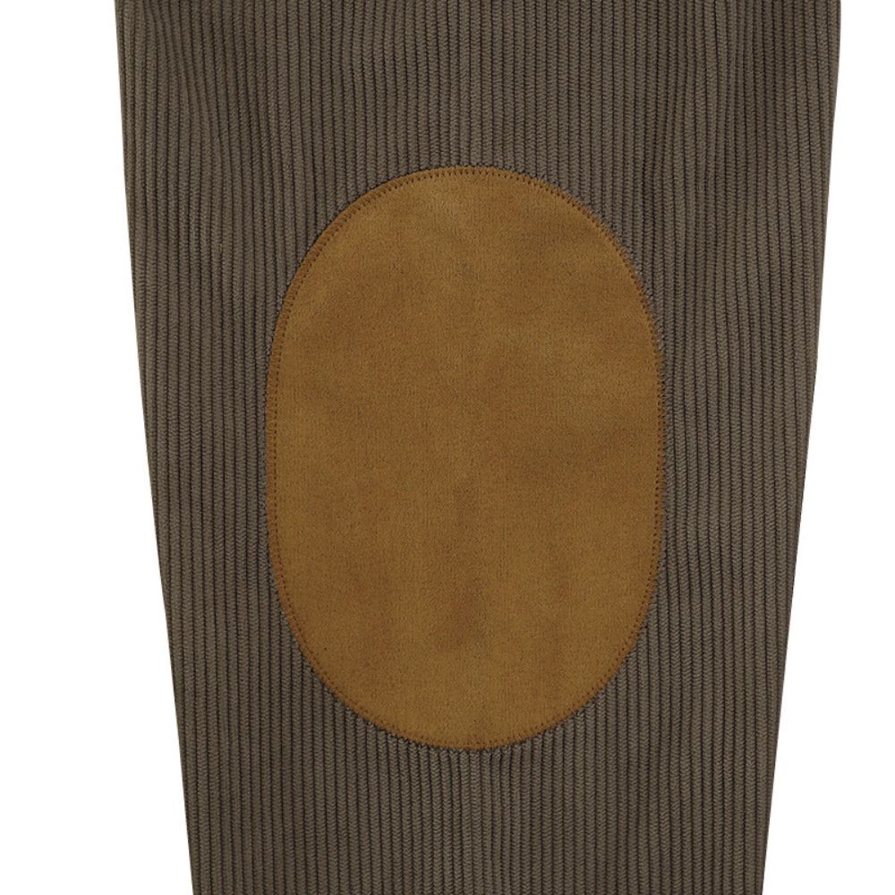 Herren-Sweatshirt aus Cord im Farbblock-Stil für Herbst und Winter mit Stehkragen