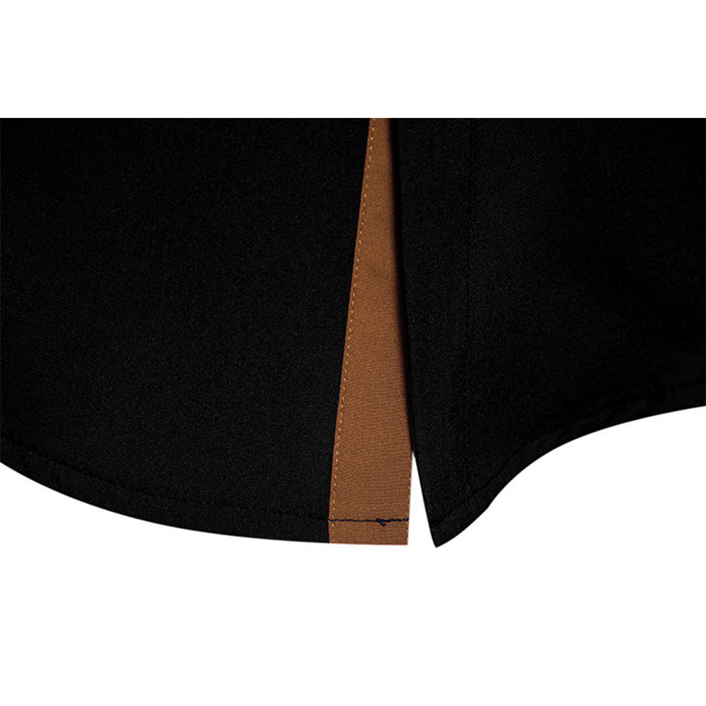 Herren-Langarmhemd mit Kontrast-Revers