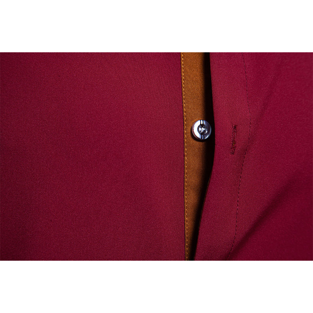 Herren-Langarmhemd mit Kontrast-Revers