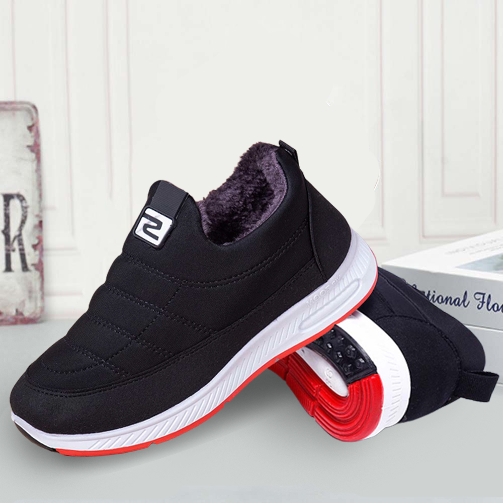 Damen-Wintersamt-verdickte warme Baumwollschuhe