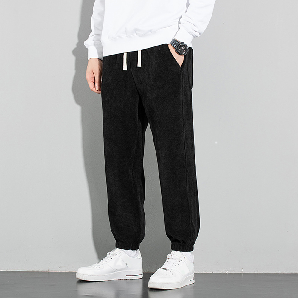 Freizeithose aus samtverdicktem Cord für Herren