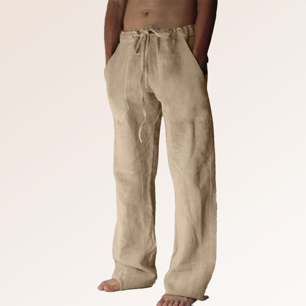 Lässige, dünne Leinenhose für Herren
