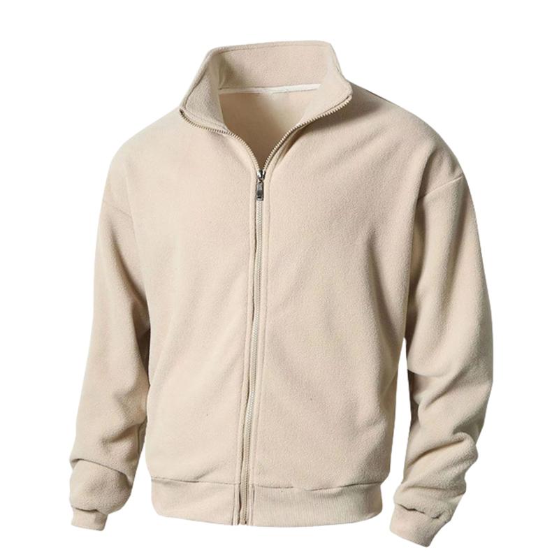 Lässige warme Jacke aus Polarfleece für Herren