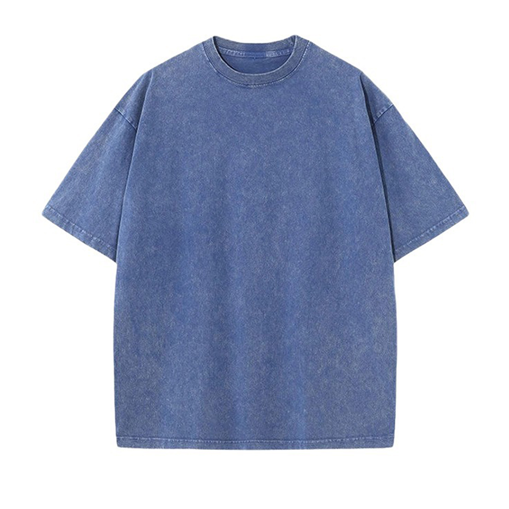 Kurzarm-T-Shirt aus Baumwolle mit Rundhalsausschnitt für Herren im Vintage-Stil