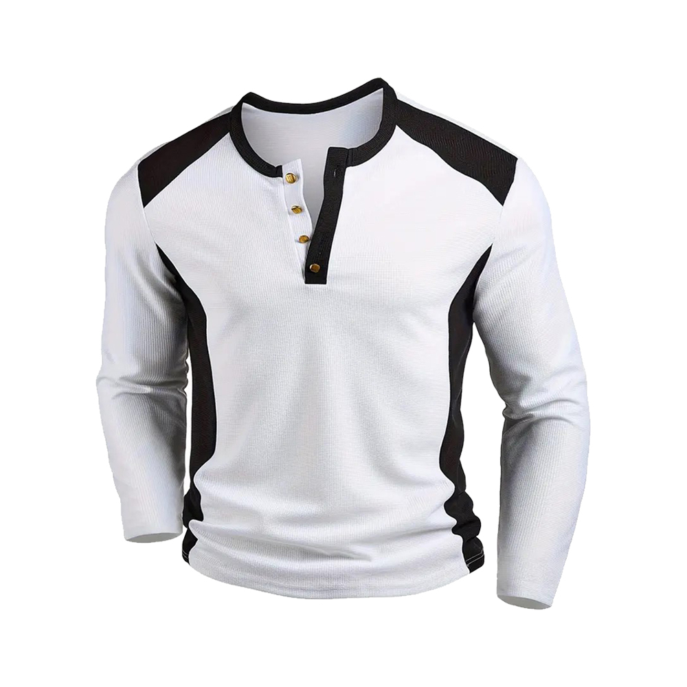 Modisches Langarm-T-Shirt mit Raglanärmeln für Herren