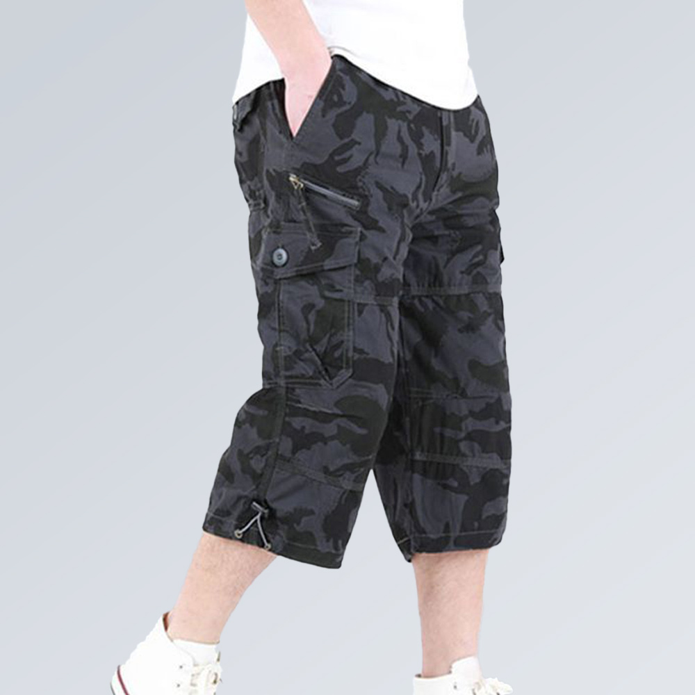 Herren Sport Casual Loose Workwear Cropped Hose