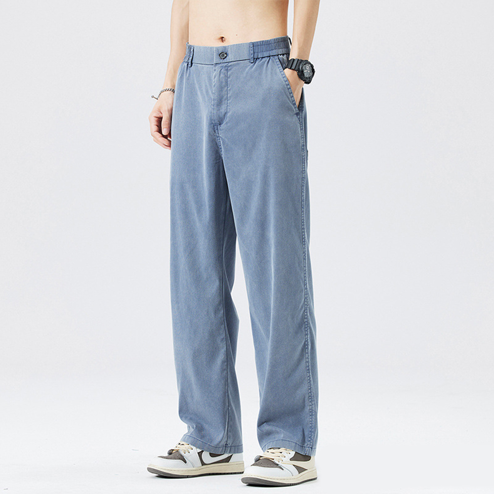 Dünne, atmungsaktive Tencel-Freizeitjeans für Herren im Sommer