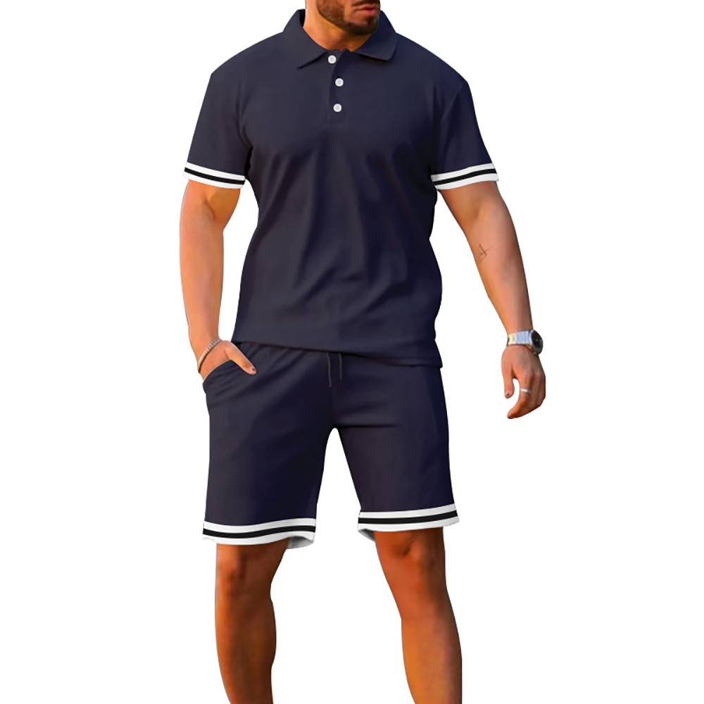 Herren Sommer Kurzarm Shorts Sportanzug