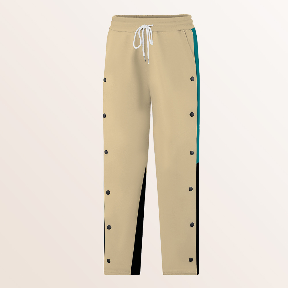 Modische Herrenhose mit lockerer, farblich passender gerader Hose