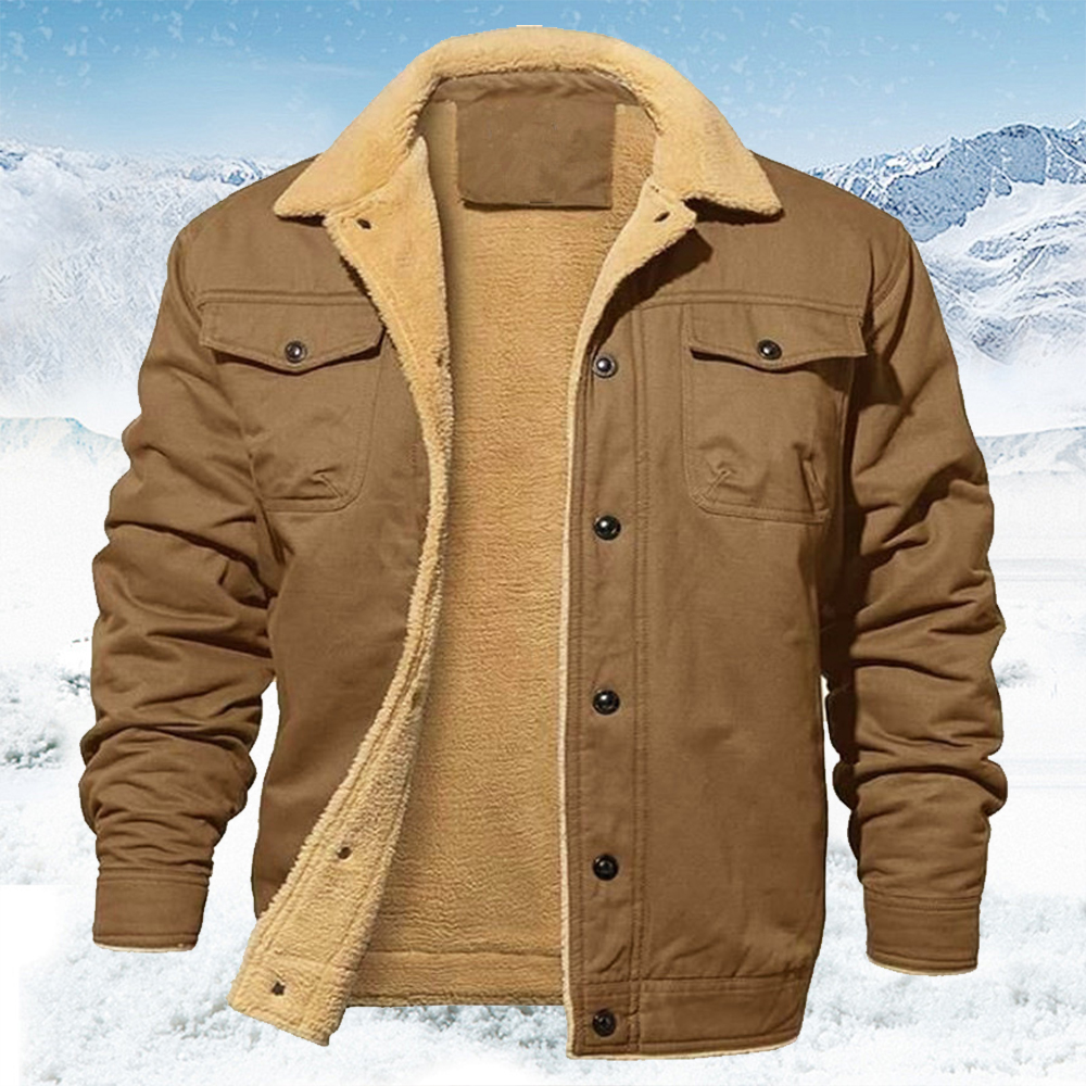 Freizeitjacke für Herren mit Fleece-Revers