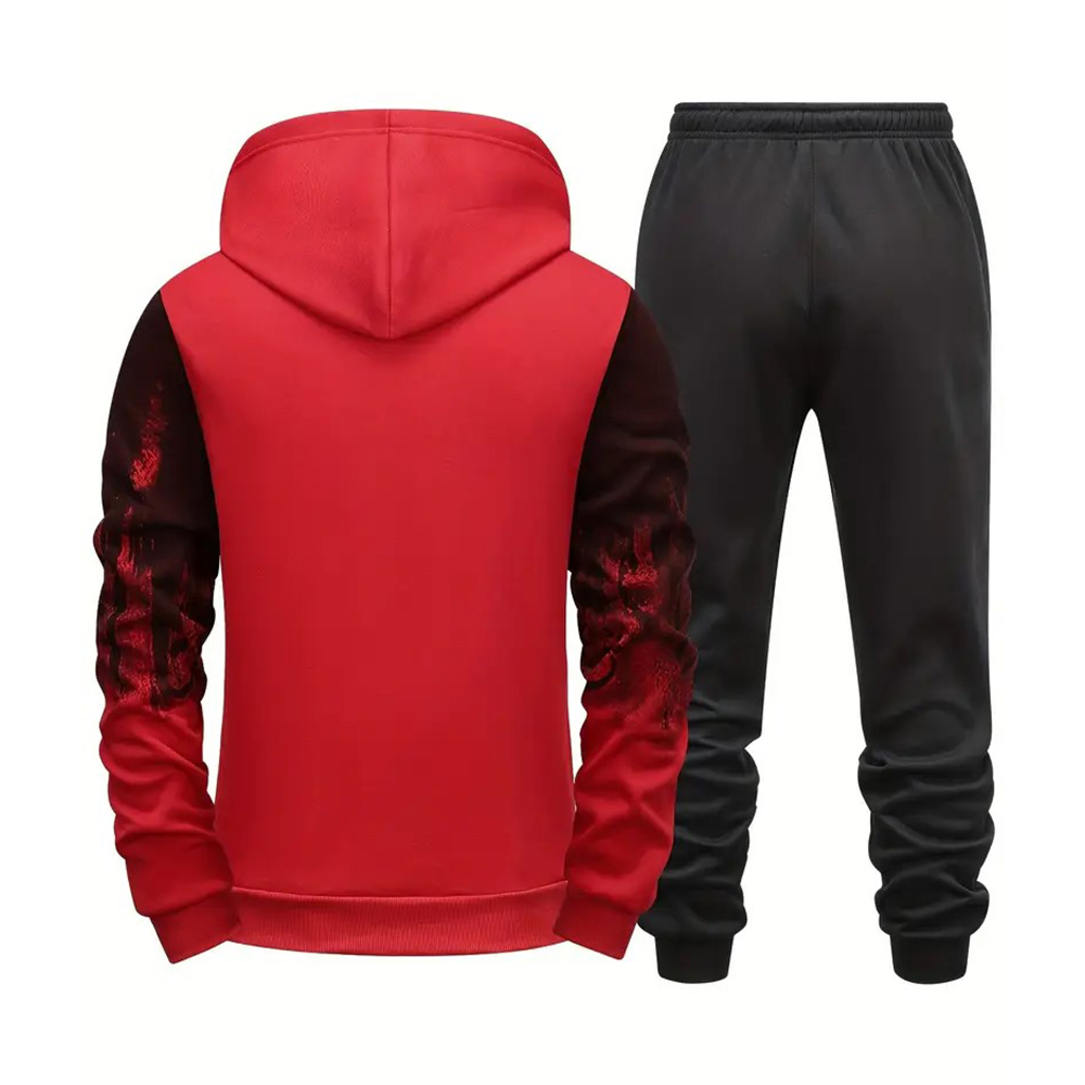 Stilvolles Herren-Set aus Langarm-Sweatshirt und Jogginghose