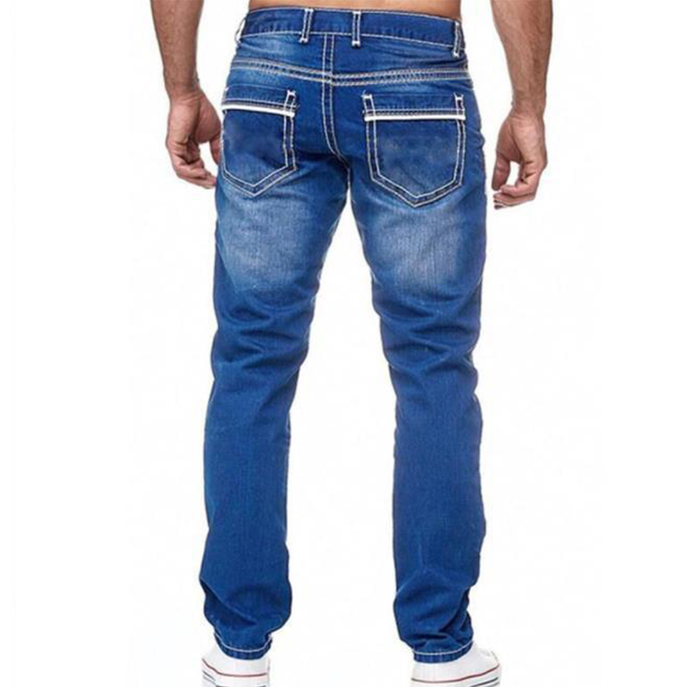 Jean décontracté droit simple et slim pour hommes