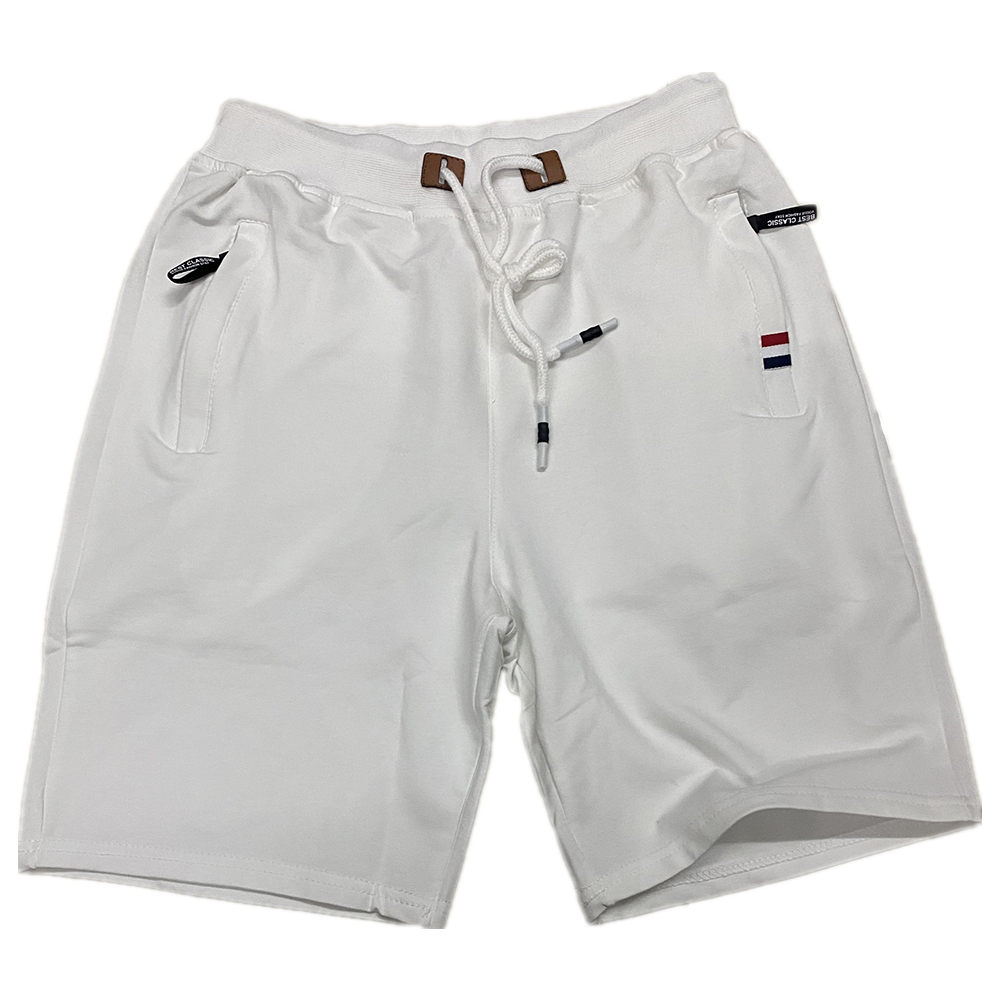 Baumwollshorts für Herren mit Kordelzug und Reißverschlusstasche