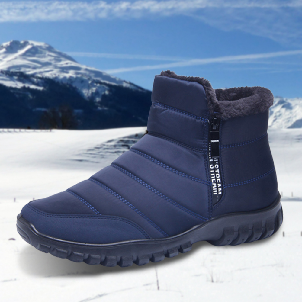 Warme Herren-Schneestiefel mit Reißverschluss