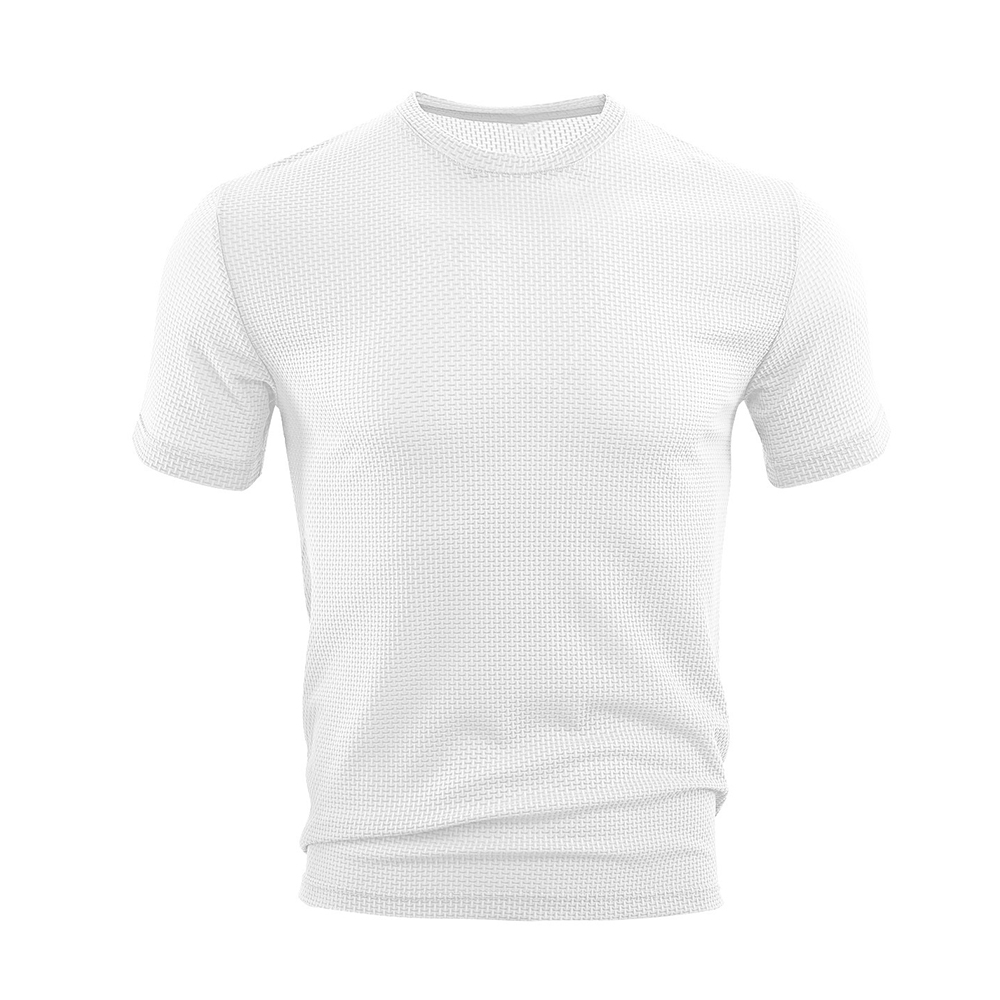 Sommerliches Herren Seersucker T-Shirt – Leicht und atmungsaktiv