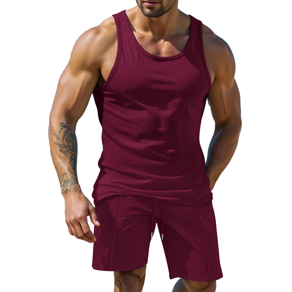 Weste + Shorts Herren Sommer Casual Comfort Set