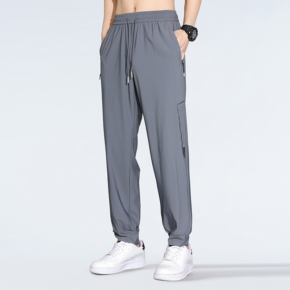 Dünne, atmungsaktive Freizeithose aus Eisseide für Herren