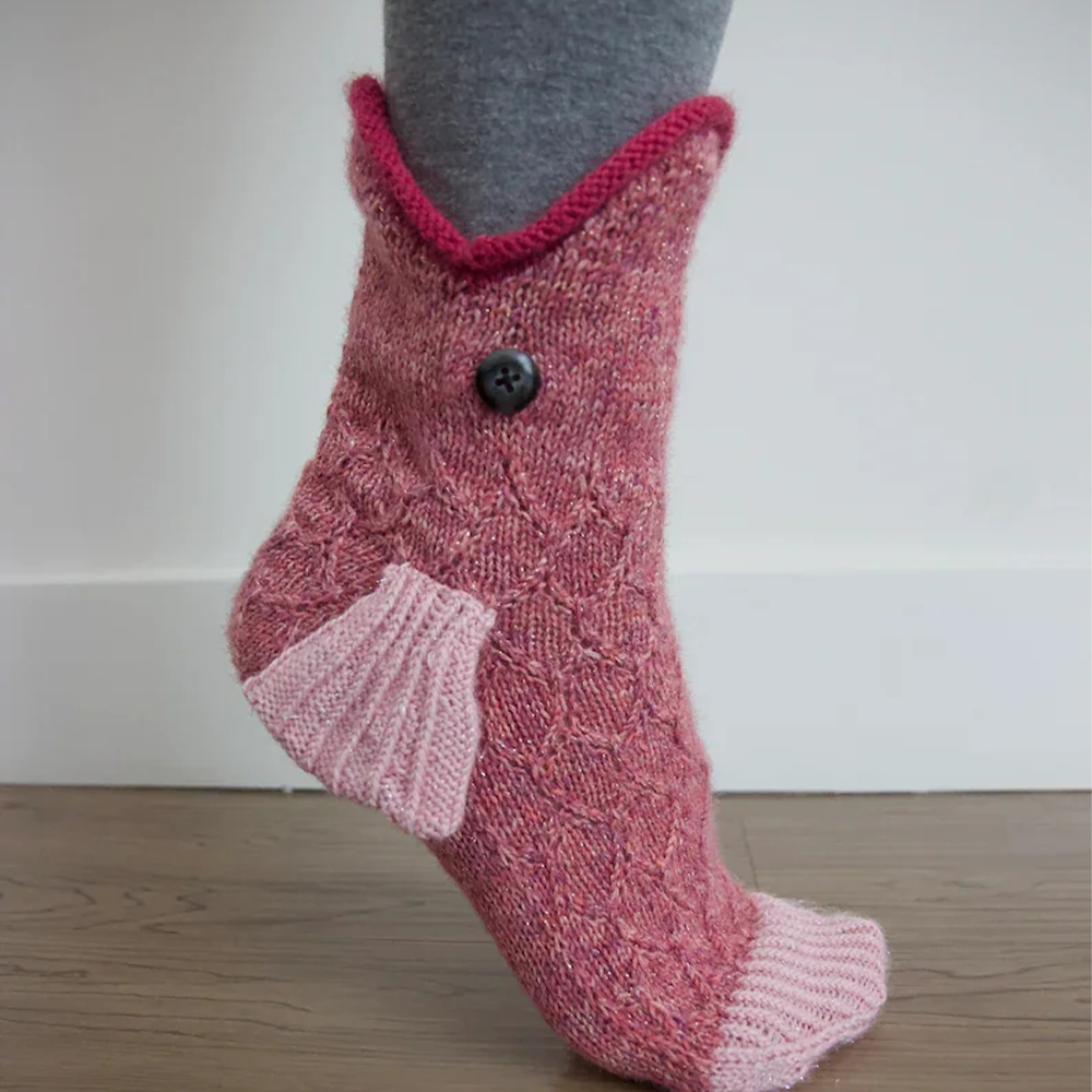 Kreative, wadenlange Weihnachtssocken mit Tiermotiven für Damen und Herren