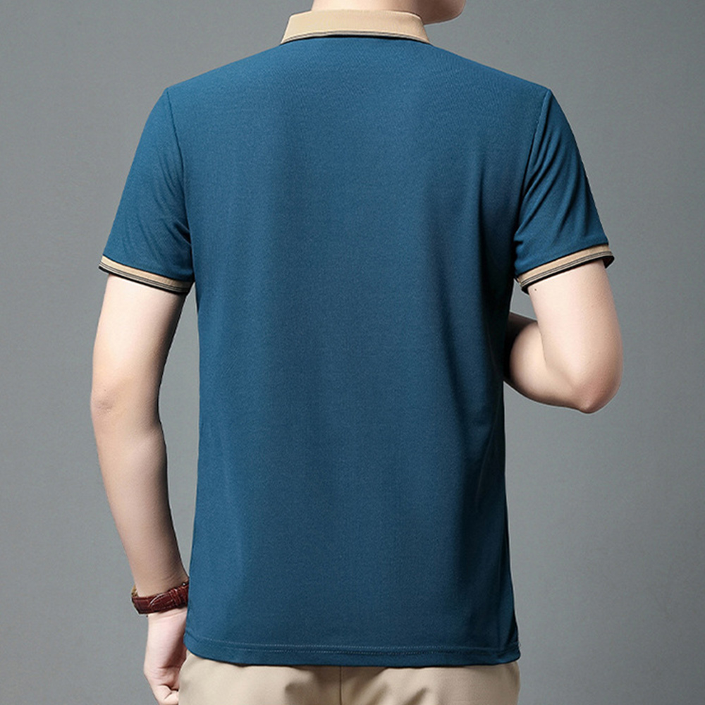 Metallwolke Atmungsaktives Sommer-Business-Casual-Poloshirt für Herren