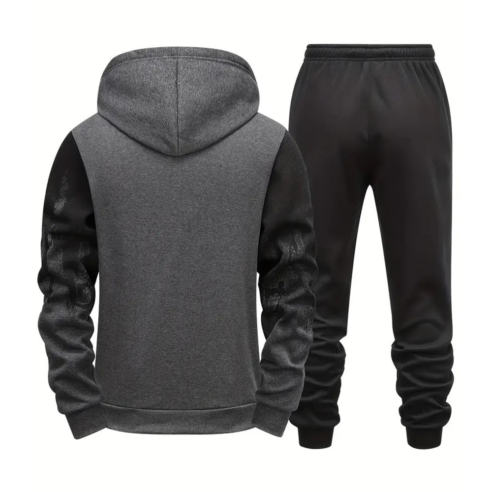 Stilvolles Herren-Set aus Langarm-Sweatshirt und Jogginghose
