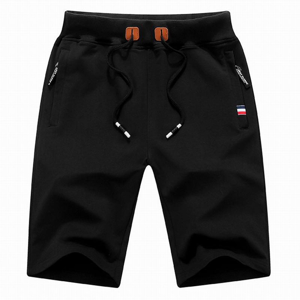 Baumwollshorts für Herren mit Kordelzug und Reißverschlusstasche