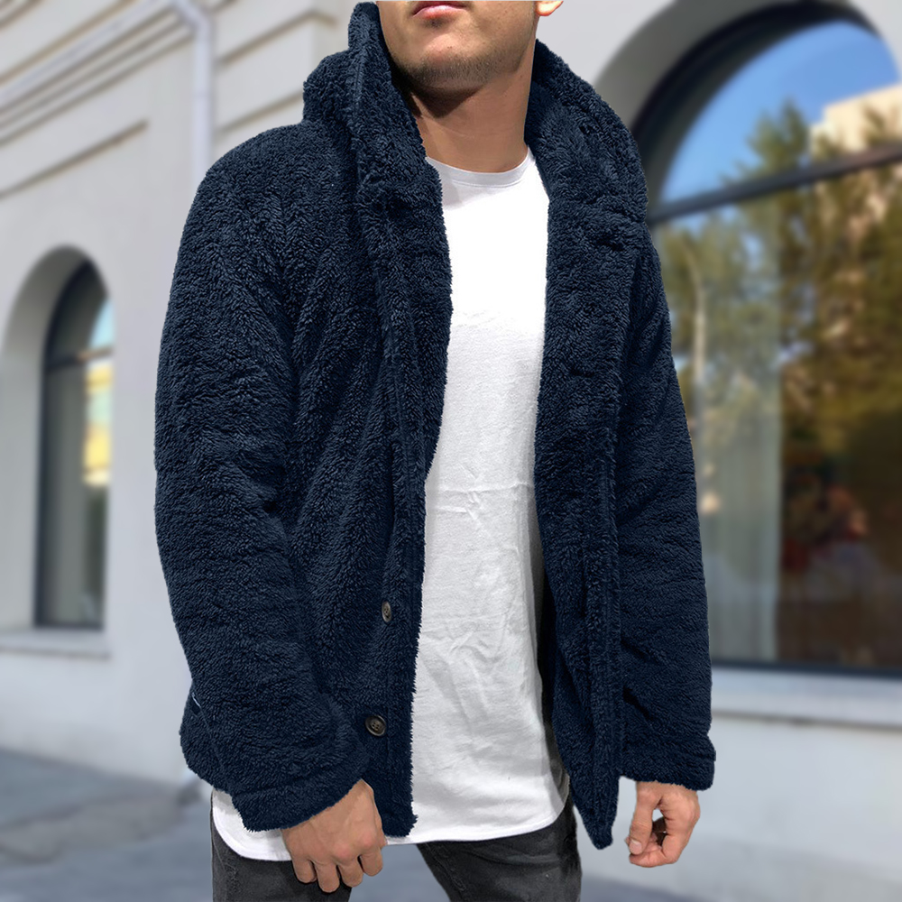 Warme Winter-Plüschjacke für Herren