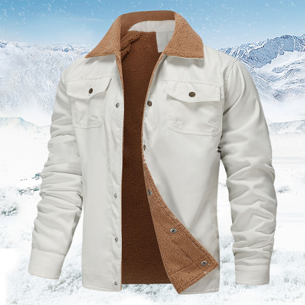 Freizeitjacke für Herren mit Fleece-Revers