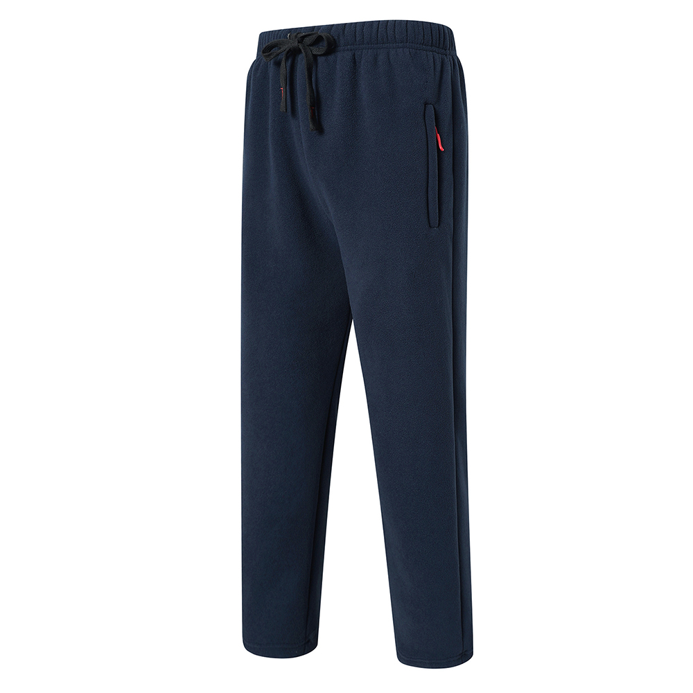 Pantalon décontracté épais en polaire chaude pour hommes