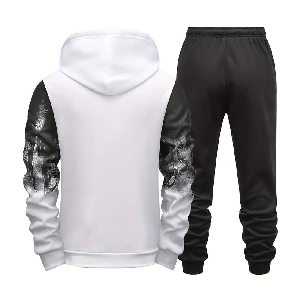 Stilvolles Herren-Set aus Langarm-Sweatshirt und Jogginghose