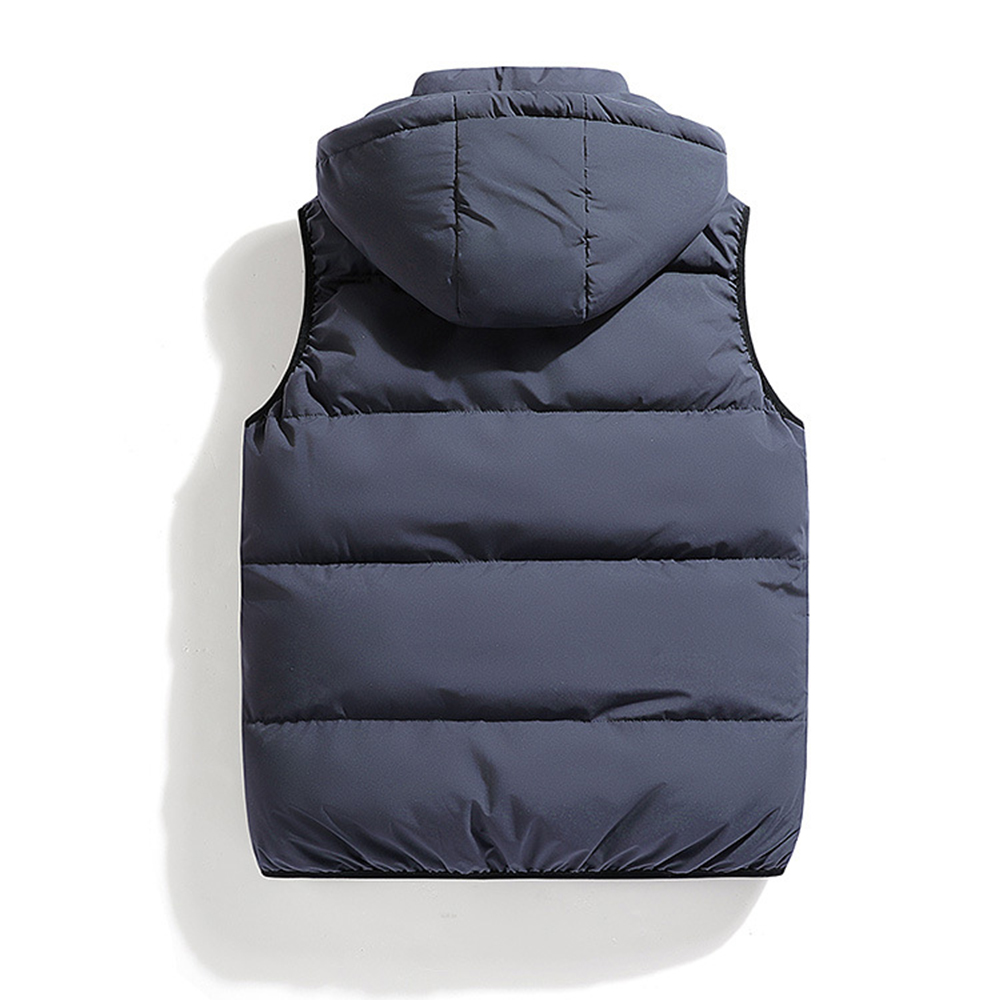 Warme Winterweste für Herren mit Kapuze