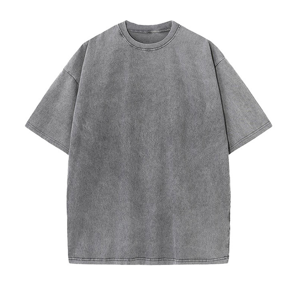 Kurzarm-T-Shirt aus Baumwolle mit Rundhalsausschnitt für Herren im Vintage-Stil