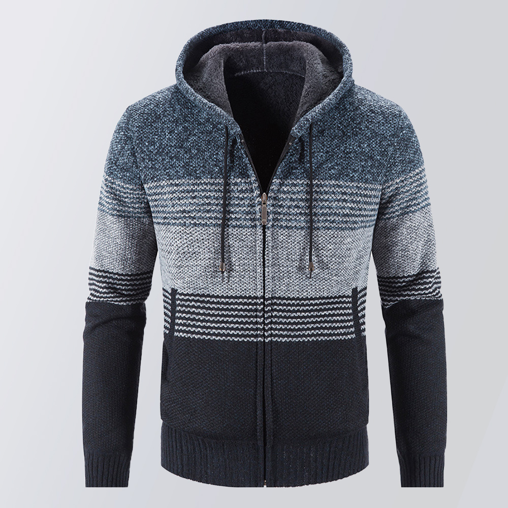 Nouvelle veste à capuche en polaire épaissie pour homme