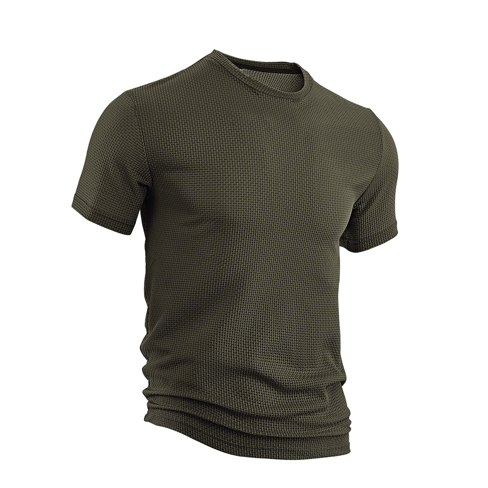 Sommerliches Herren Seersucker T-Shirt – Leicht und atmungsaktiv