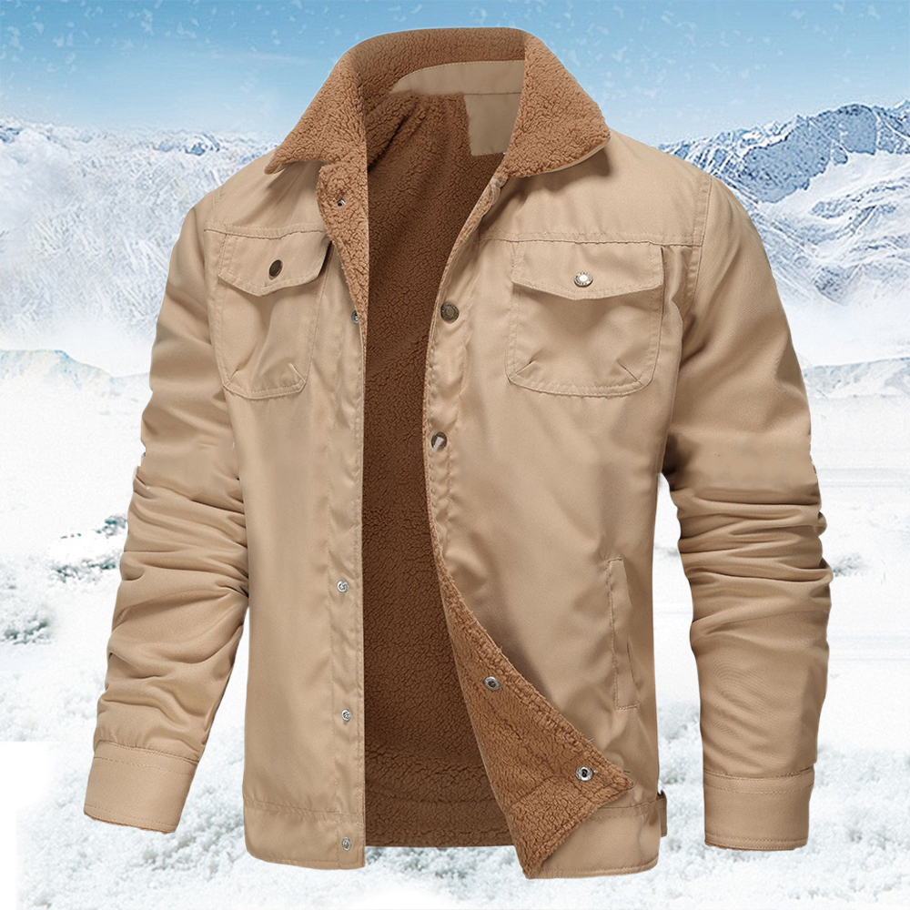 Freizeitjacke für Herren mit Fleece-Revers