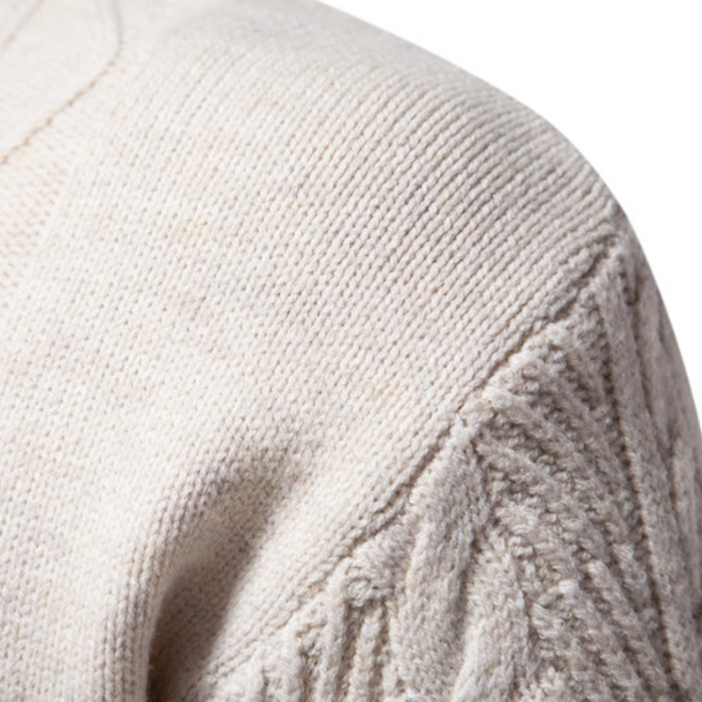 Retro-Farbblock-Pullover mit Rundhalsausschnitt für Herren im Herbst und Winter