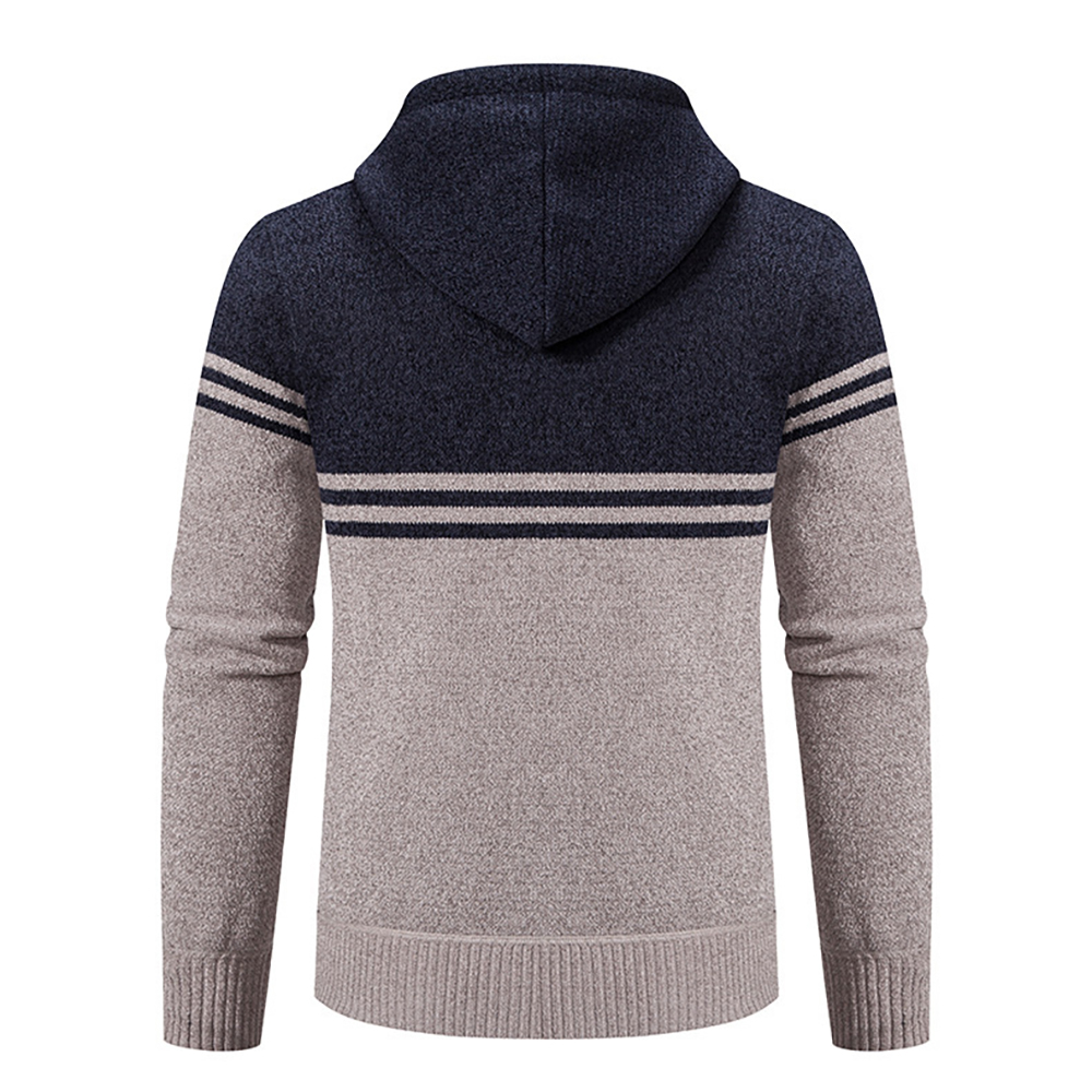 Nouvelle veste tricotée en polaire épaissie pour hommes