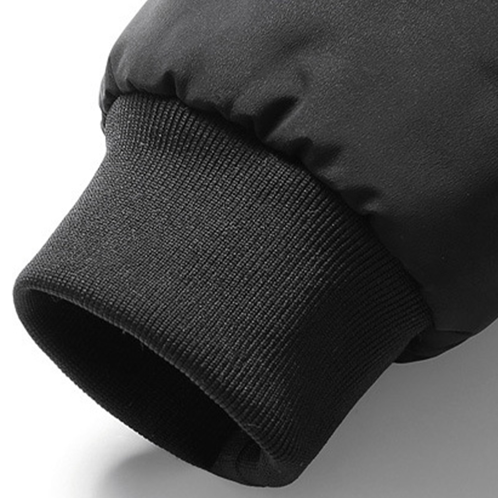 Herbst- und Winterjacke mit Stehkragen und Samtverdickung