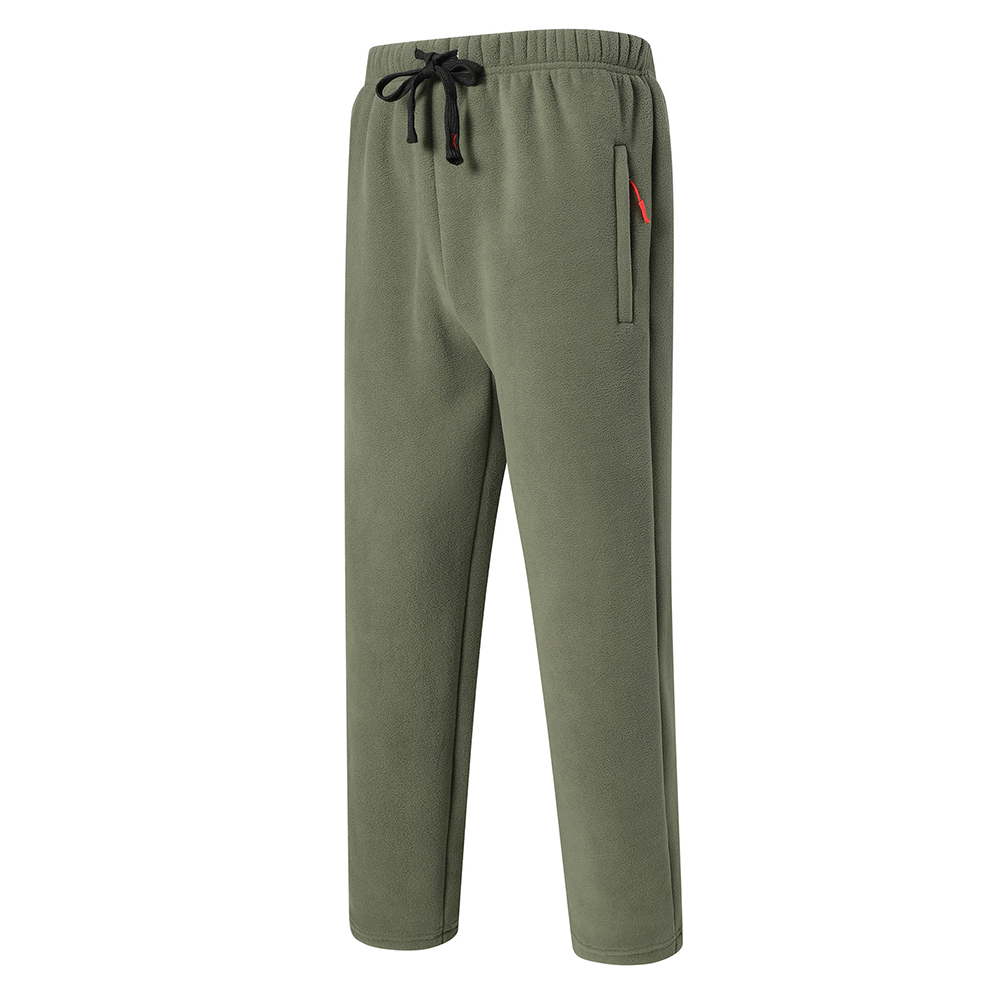 Pantalon décontracté épais en polaire chaude pour hommes