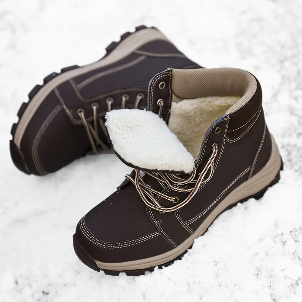 Wasserdichte Anti Rutsch Schneestiefel für Männer Outdoor Schuhe