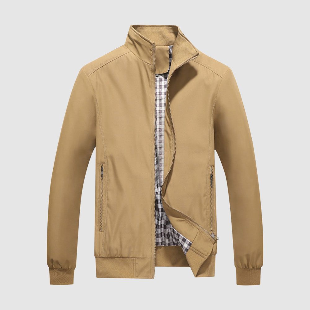 Business Casual Herren Stehkragen einfarbige Jacke