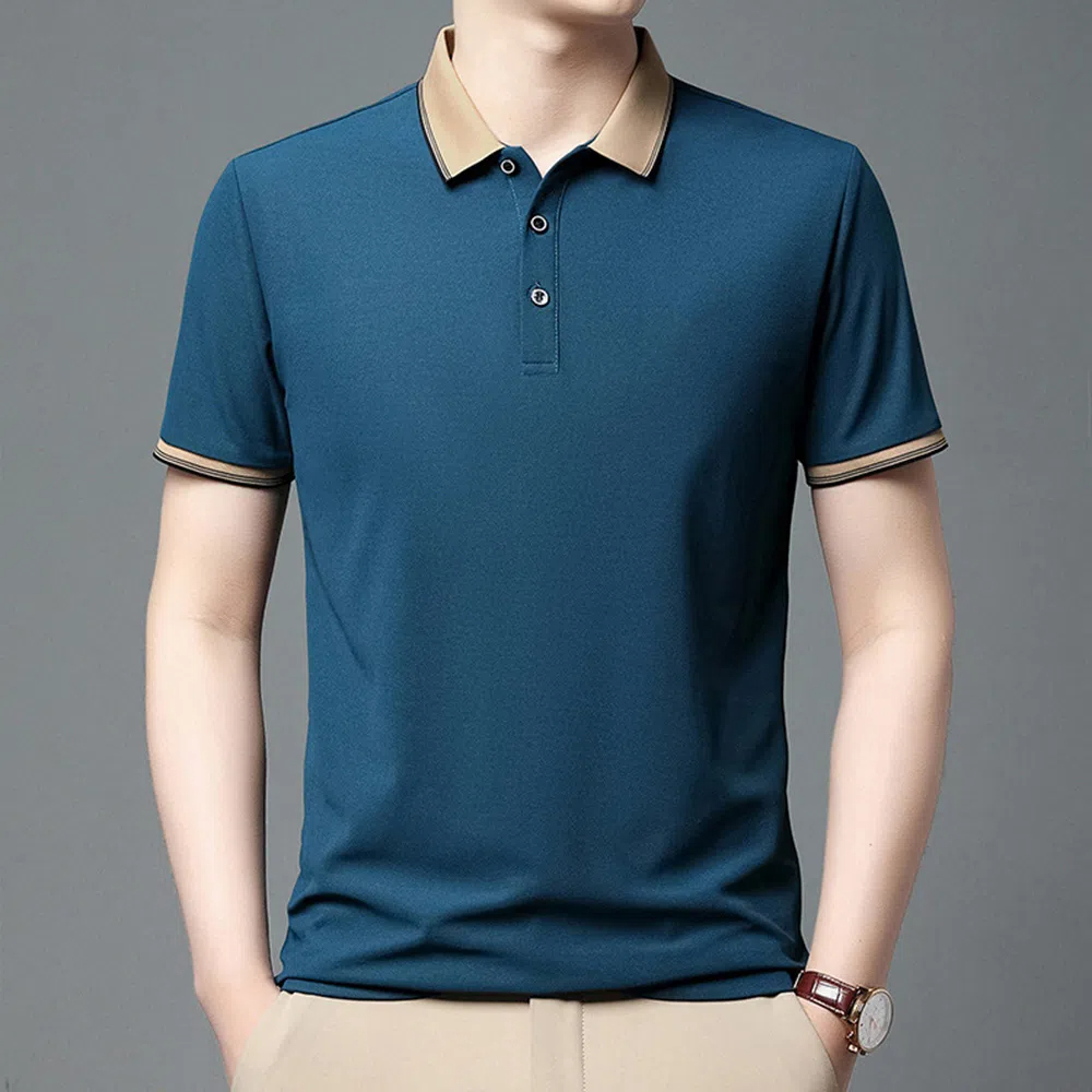 Atmungsaktives Business-Freizeit-Poloshirt für Herren