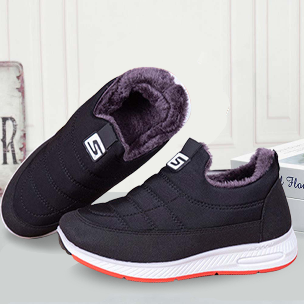 Damen-Wintersamt-verdickte warme Baumwollschuhe