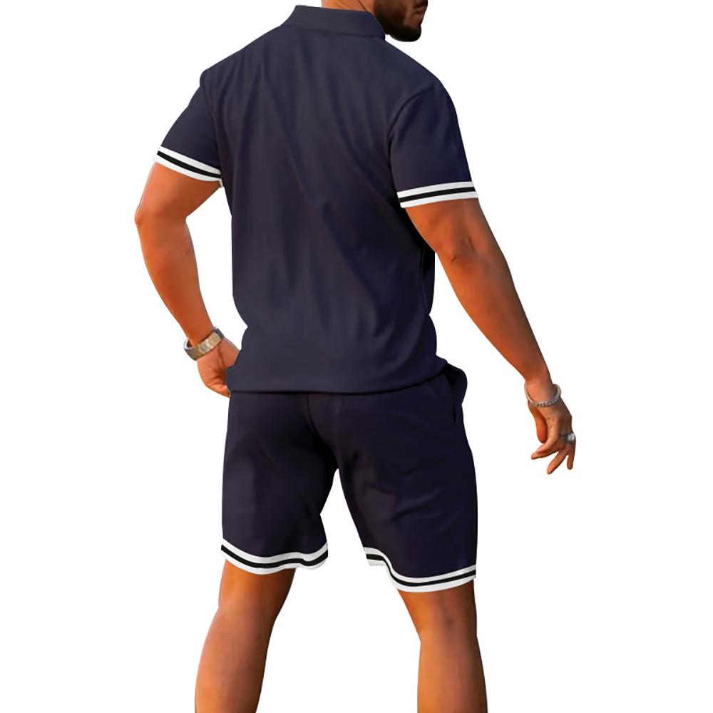 Herren Sommer Kurzarm Shorts Sportanzug