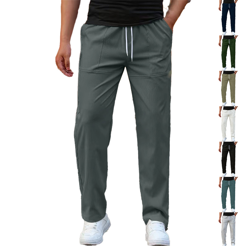 Bequeme, lässige, lockere, vielseitige, atmungsaktive Hose für Herren mit geradem Bein