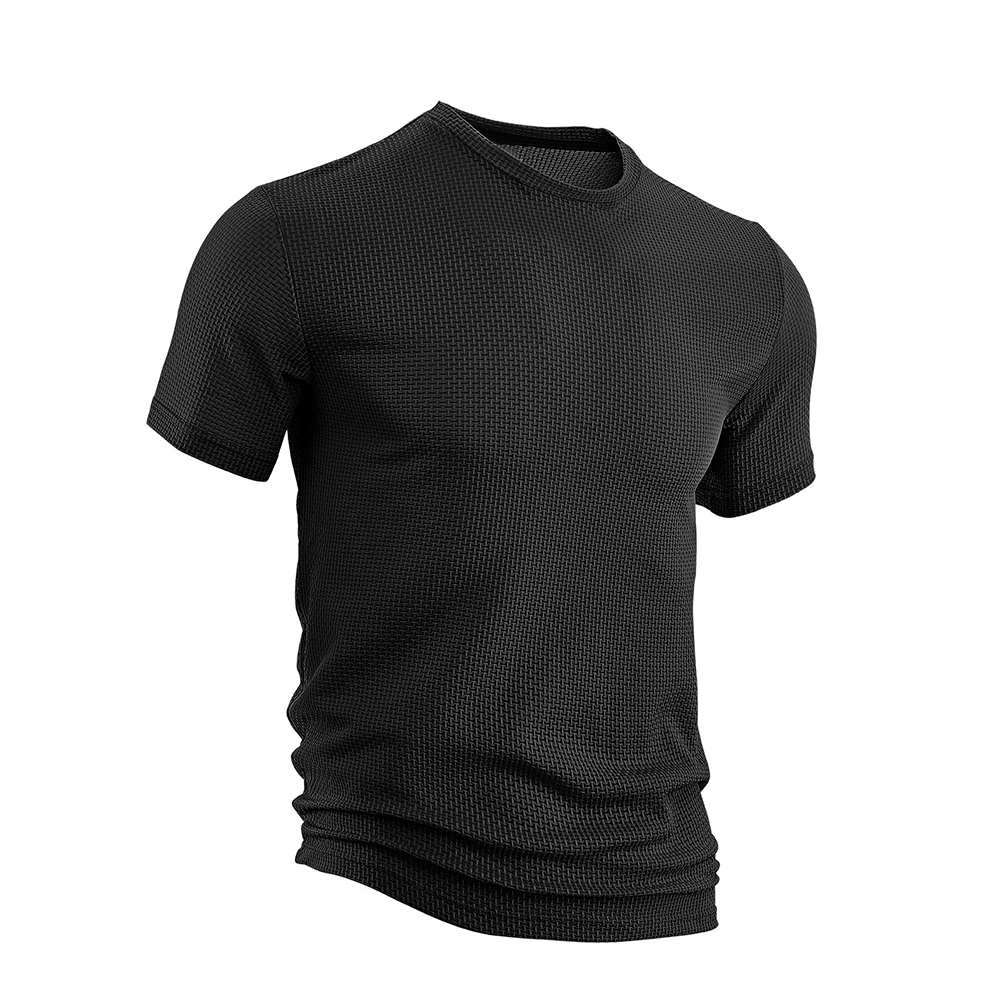 Sommerliches Herren Seersucker T-Shirt – Leicht und atmungsaktiv