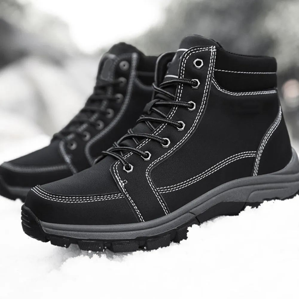 Wasserdichte Anti Rutsch Schneestiefel für Männer Outdoor Schuhe