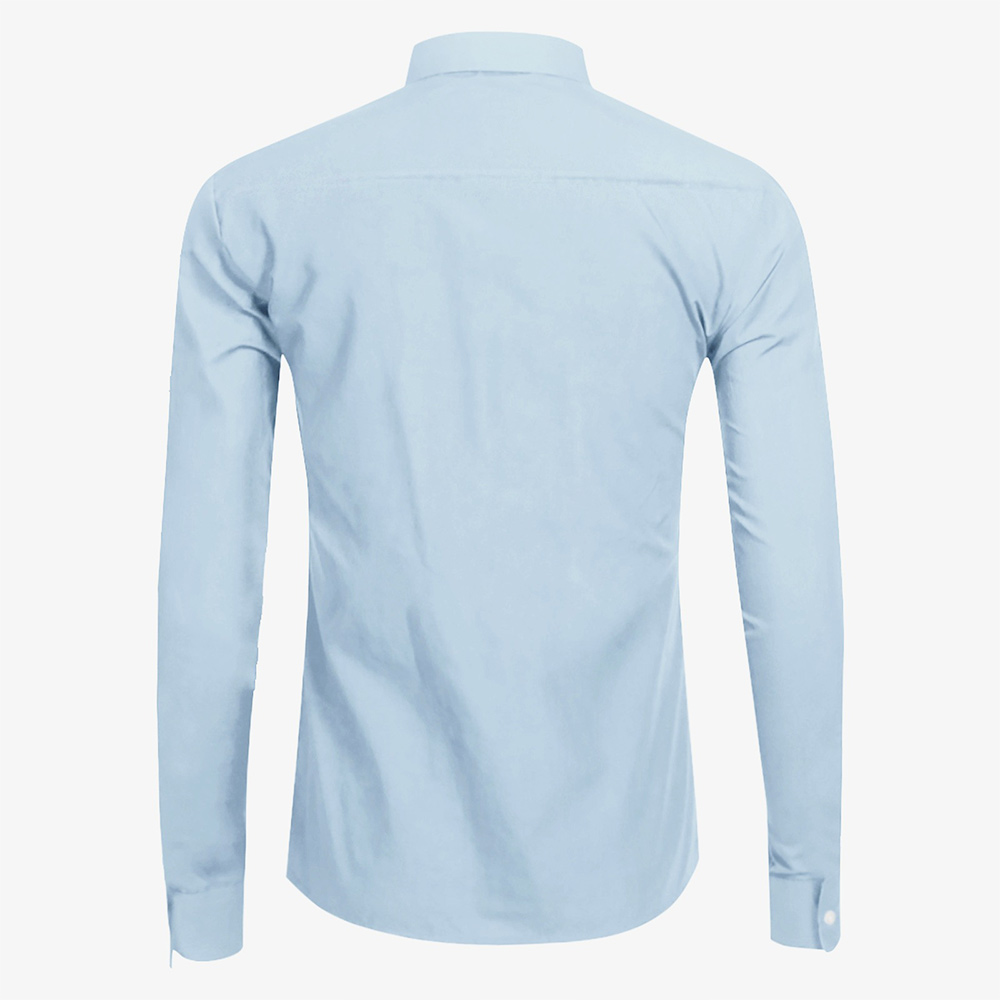 Chemise décontractée à manches longues et fermeture éclair pour homme