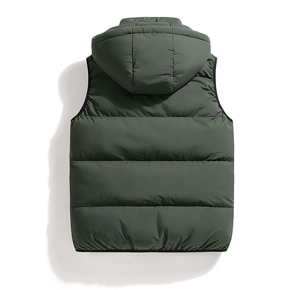 Warme Winterweste für Herren mit Kapuze
