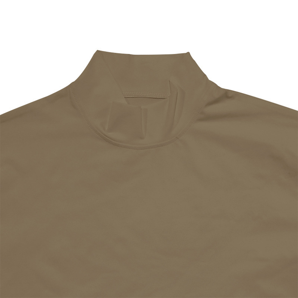 Lässiges kurzärmliges Slim-Fit-T-Shirt mit Stehkragen für Herren