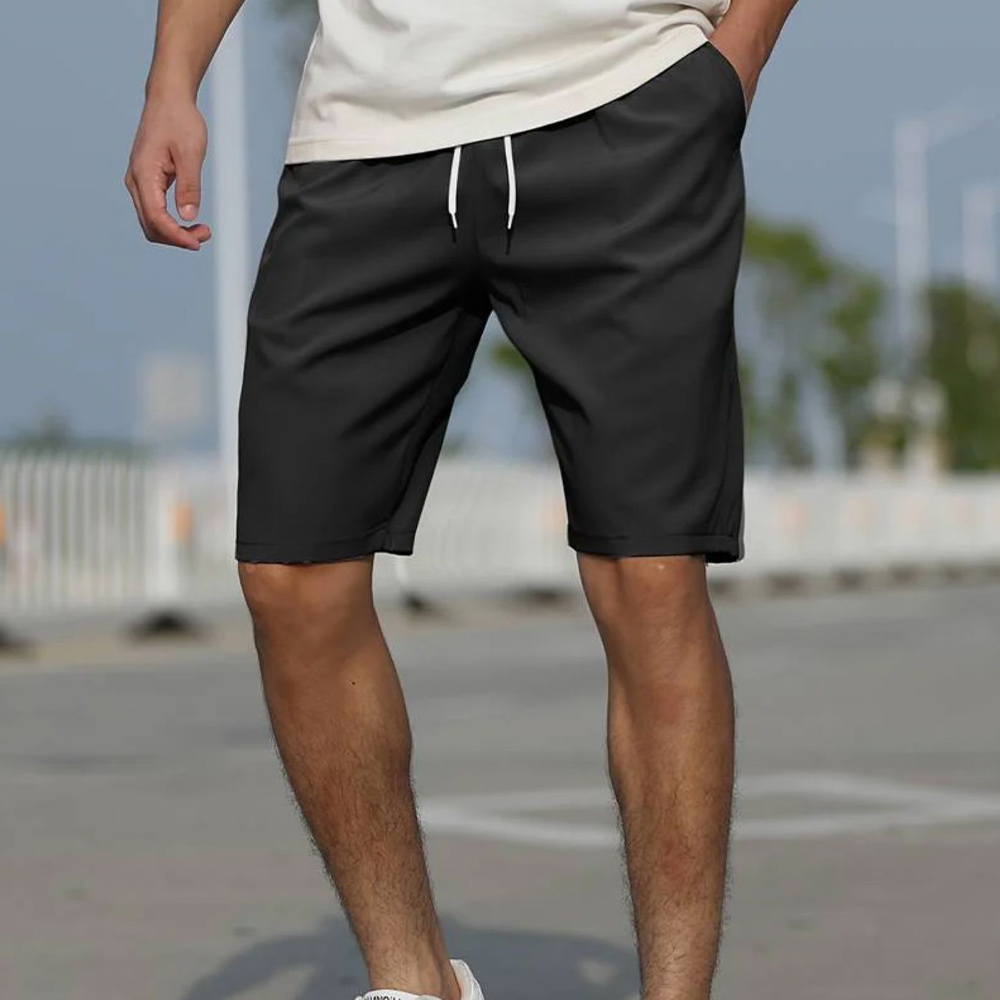 Lässige und bequeme Strandshorts für Herren in einfarbiger Ausführung